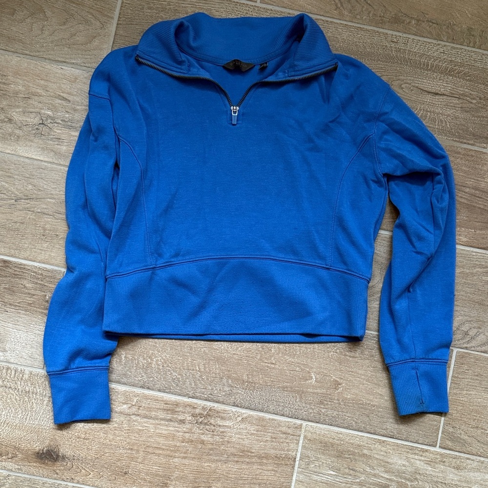 Danskin Women's Vibrant Blue Quarter-Zip Sweatshirt